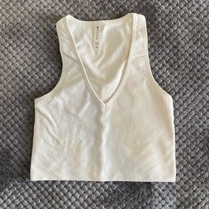 Athleta ribbed crop tank